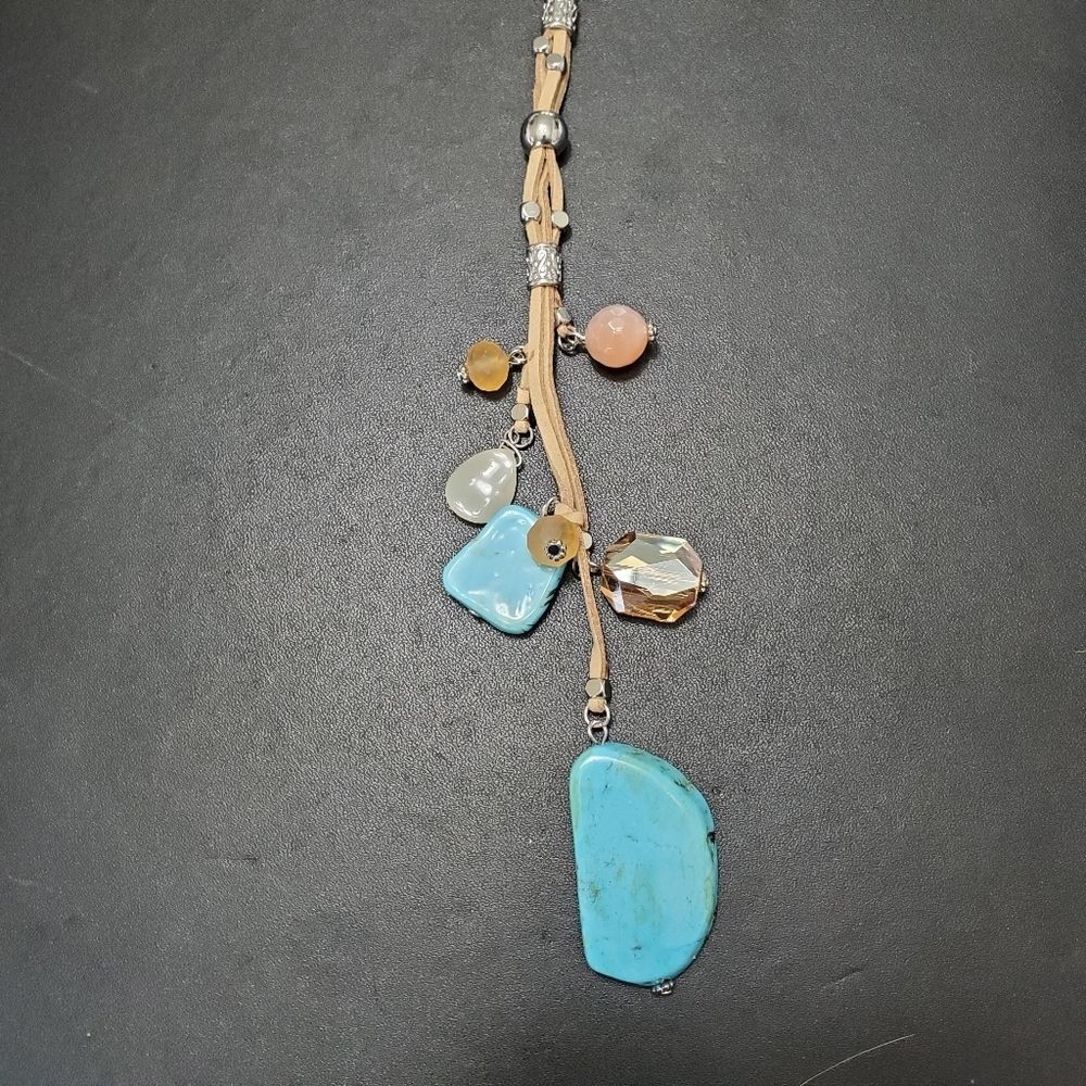 Chico's long Y style necklace 30-34"